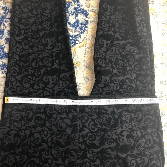 ATTYRE New York/ LEGGINGS /Blk jacquard print/ 12 - Picture 2 of 7